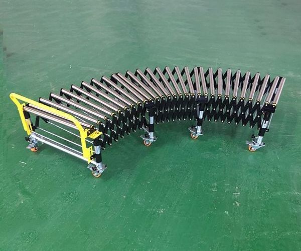 DY-31  Expandable stretchable carrier carbon steel motorized roller conveyor