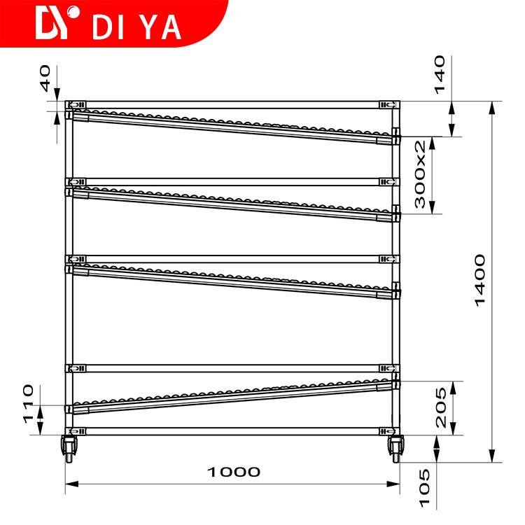 Professional customization industrial plastic coated lean pipe joint rack