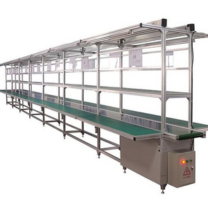 DY151 aluminum profile powered belt conveyor assembly line convey machine equipment