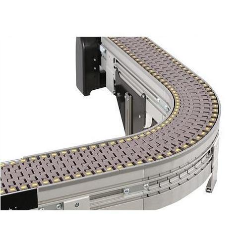 Conveyor Chain Belt System Plastic Black Customized Power portable conveyor belt