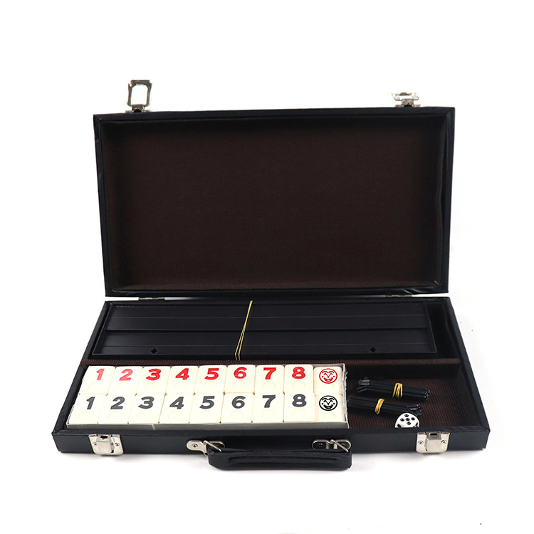 New Packing design Rummy Board Game Set custom urea mini rummy set mahjong