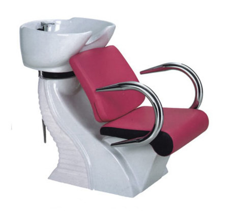 shampoo chair backwash unit / shampoo bowl and chair hair salon furniture / salon gold shampoo chair