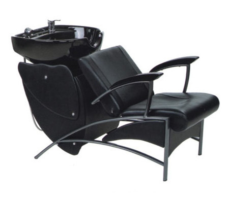 shampoo chair backwash unit / shampoo bowl and chair hair salon furniture / salon gold shampoo chair