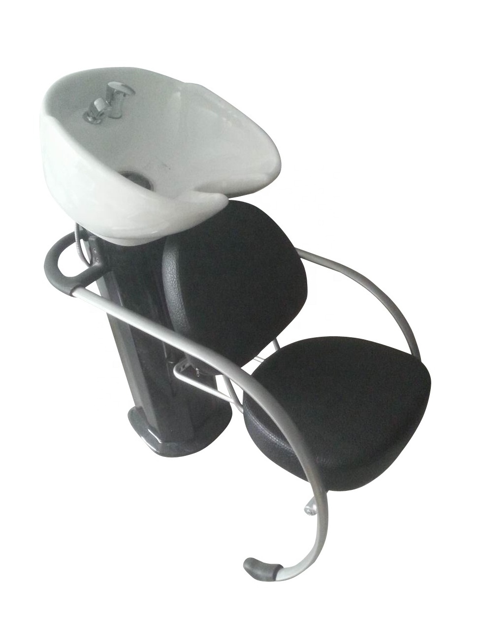 shampoo chair backwash unit / shampoo bowl and chair hair salon furniture / salon gold shampoo chair