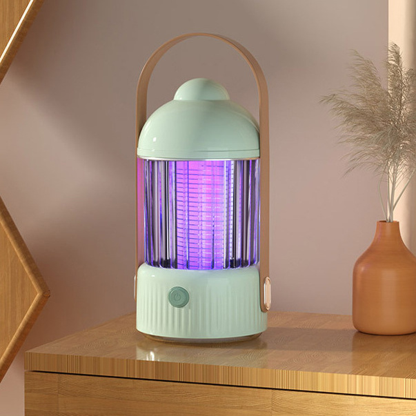 3 In1 Multifunctional Purple UV Household LED Nightstand Bedside Table Light Lamp With Mosquito Trap Repellent Zapper Killing