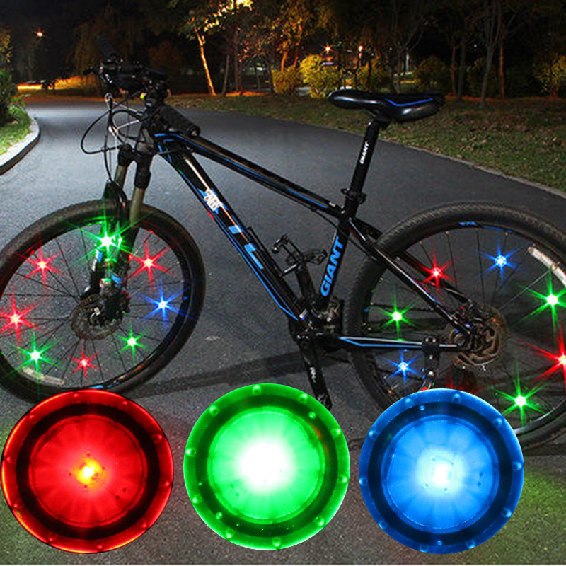 Hot Mini Outdoor Colorful Flashing Waterproof Hotwhells LED Bike Cycle Bicycle Tyre Tire Wheel Spoke Light For Night Riding