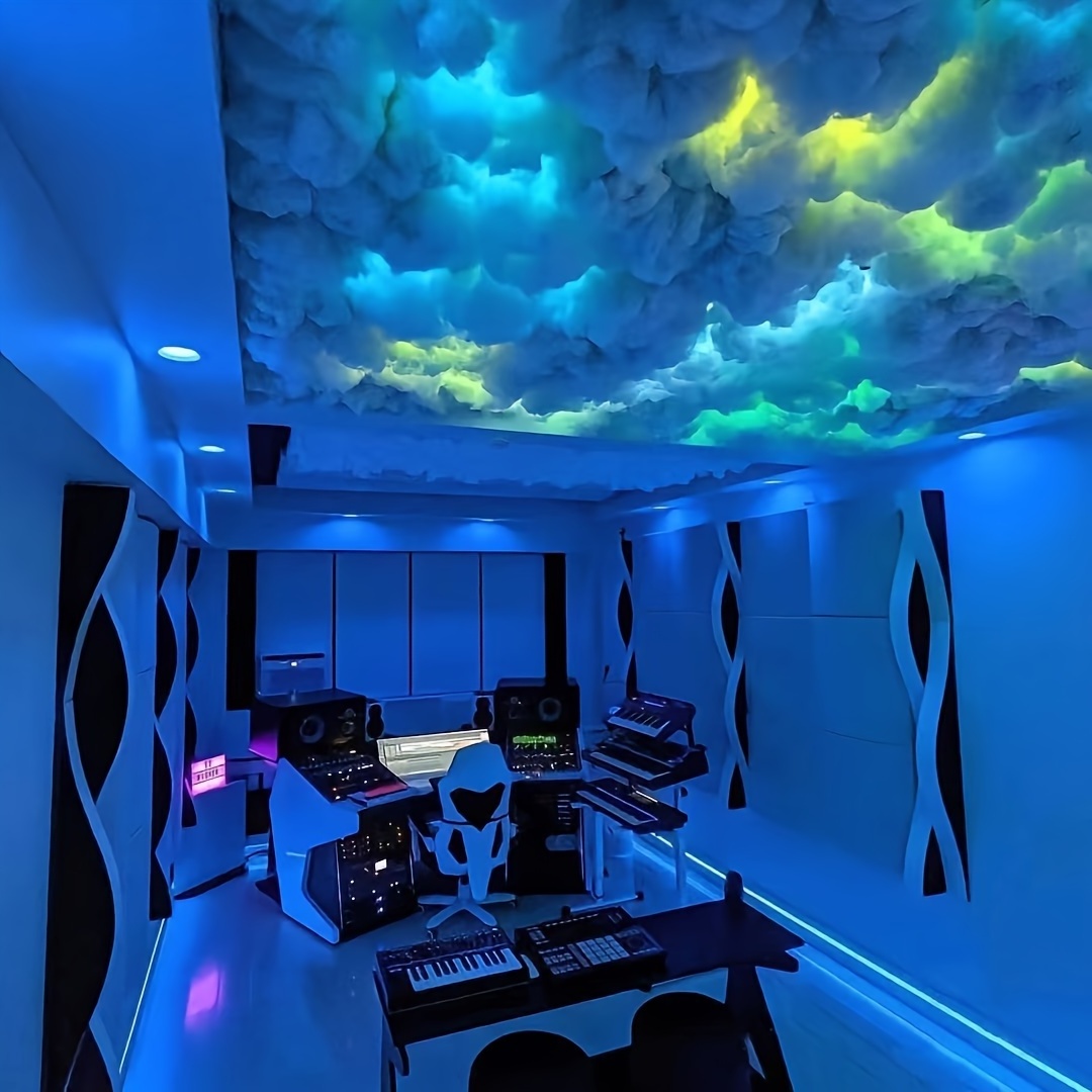 DIY Atmosphere Decoration RGB 3D Thunderstorm Thunder Cloud LED Smart Light Lamp With APP Control For Bedroom Gaming Room Bar