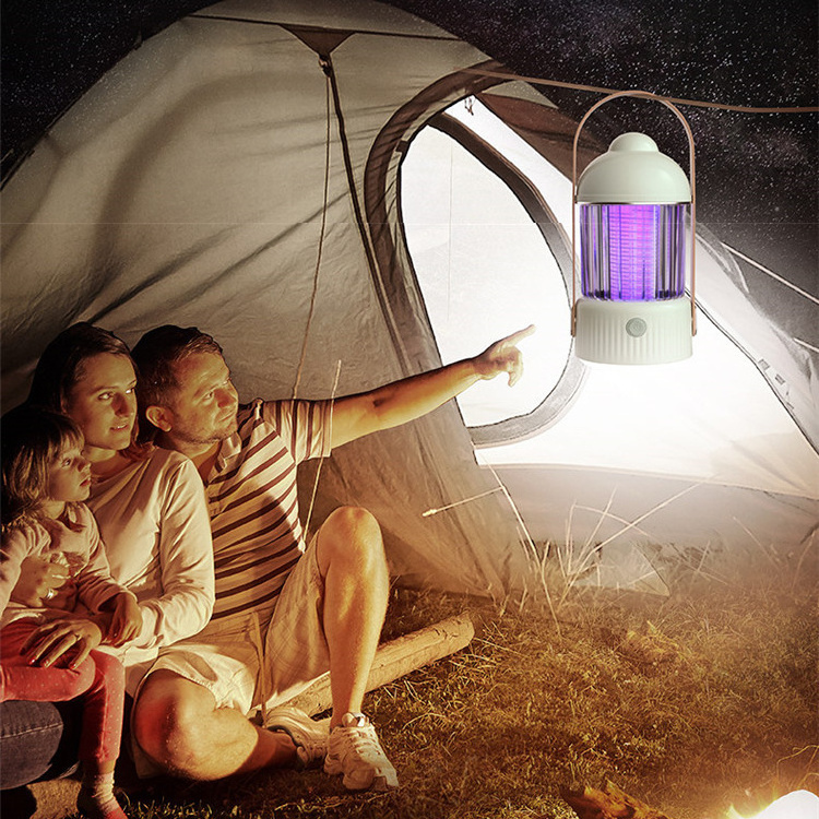 3 In1 Multifunctional Purple UV Household LED Nightstand Bedside Table Light Lamp With Mosquito Trap Repellent Zapper Killing