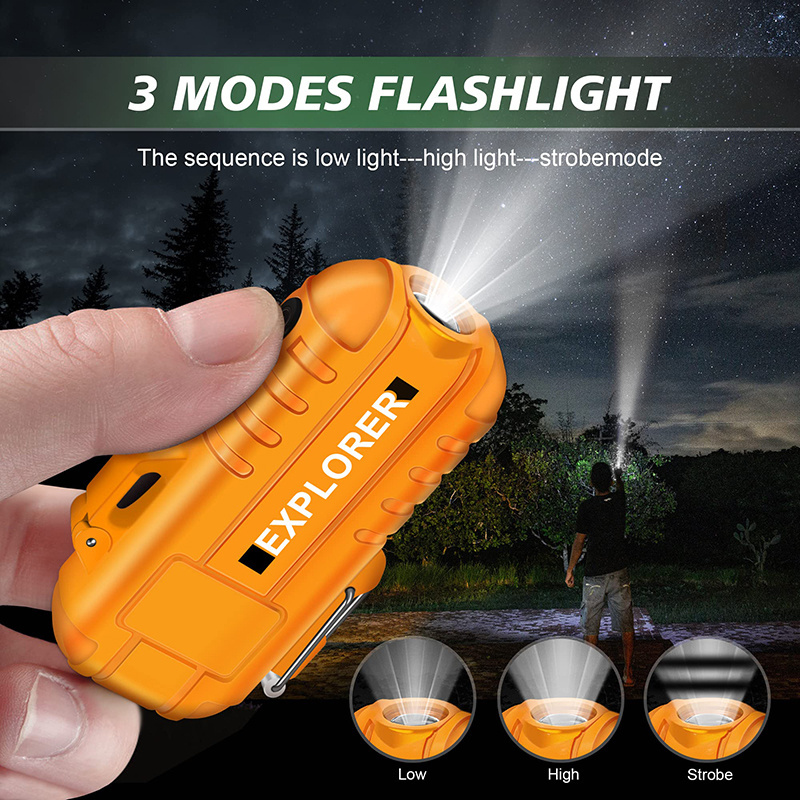 2 In 1 Portable USB Rechargeable Waterproof Electric Cigarette Arc Lighter With LED Flashlight For Outdoor