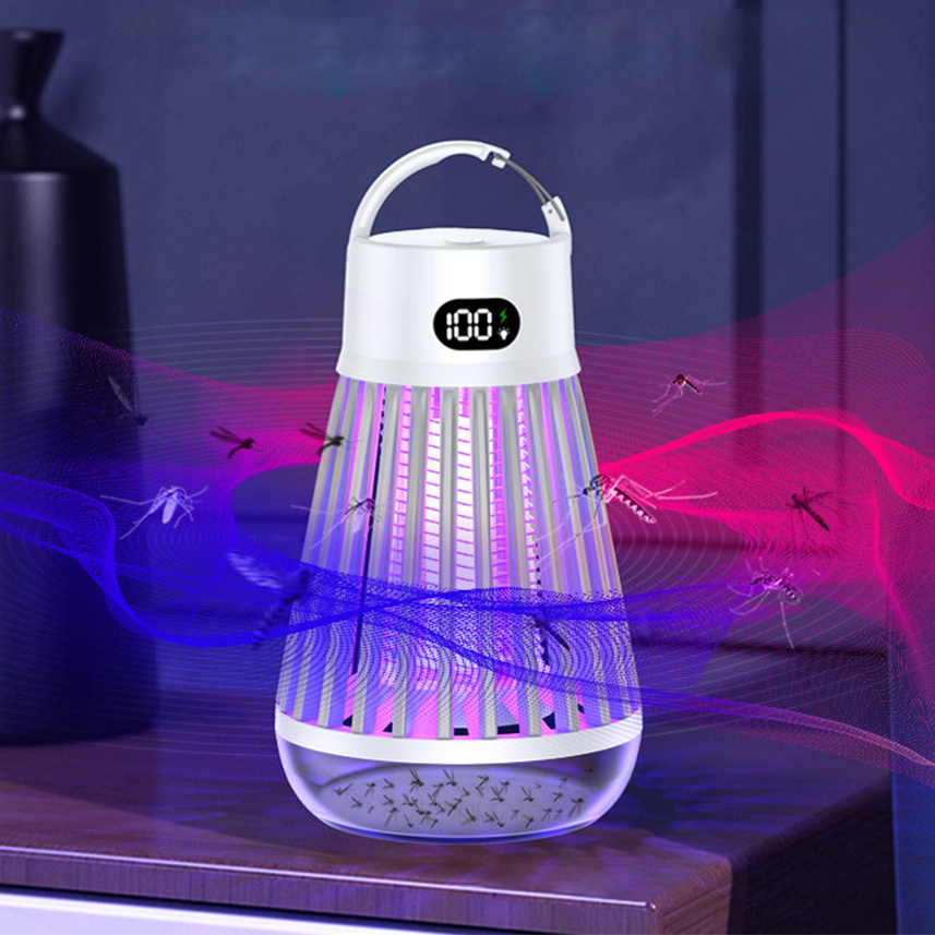 3 In1 Hanging Standing UV Waterproof LED Electric Bug Trap Repellent Zapper Killing Lamp With Night Tent Camping Light Lantern