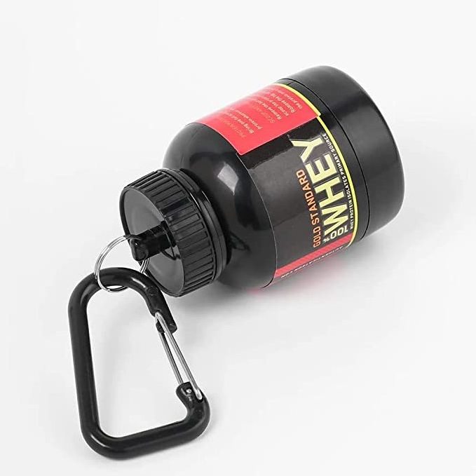 BPA Free Portable Whey Protein Powder Container With Keychain Protein Supplement Funnels