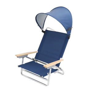 Outdoor Camping Chair From 120Kg Foldable With Aluminum Beach Chairs Pad Beach Lounge Outdoor Chair With Beach Umbrella