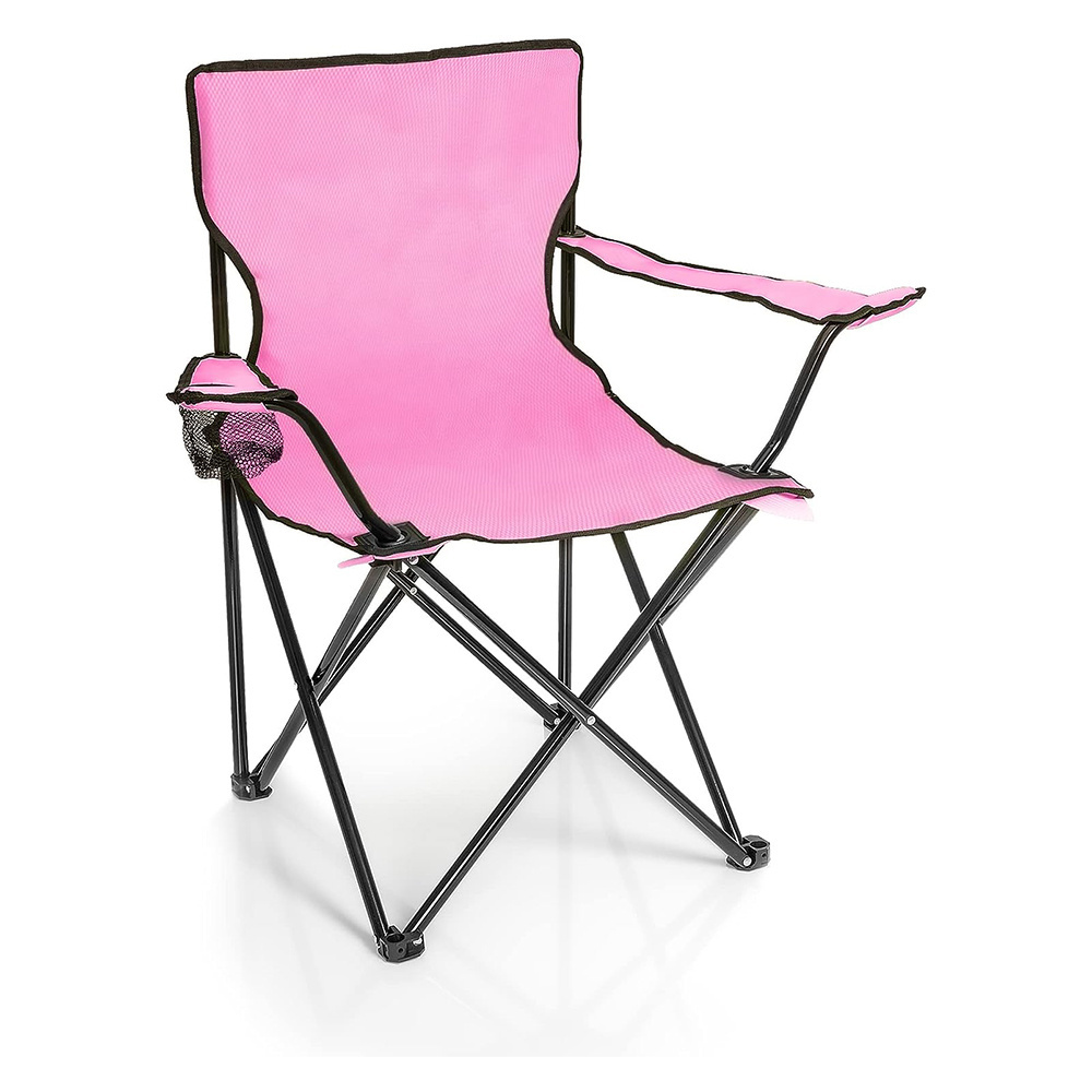 pink lady beach chair Camping Foldable Oxford Steel Chair Outdoor Removable Folding Camping Beach Chair