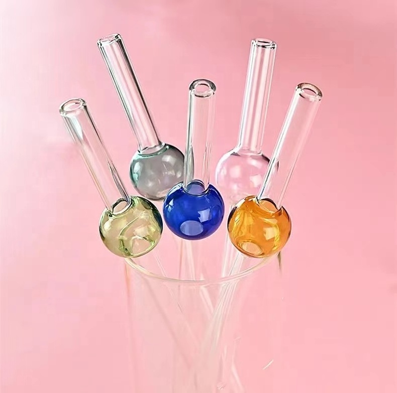 Color Transparent Glass Oil Burner Bubble Pipes Glass Pipe