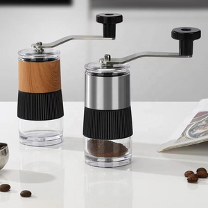 Factory Sale Portable Stainless Steel Manual Coffee bean Grinder With Ceramic Core and Adjustable Setting manual coffee grinder