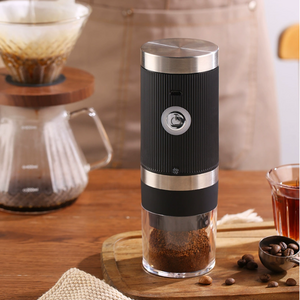 New Portable Electric Burr Coffee Grinder Small Electric Rechargeable Mini Coffee Grinder with Multiple Grinding Settings