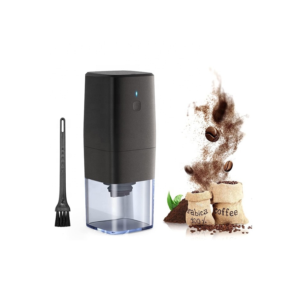 USB Conical Burr Electric Coffee Grinder 30g Capacity Automatic Coffee Grinder Built in Battery Support Custom