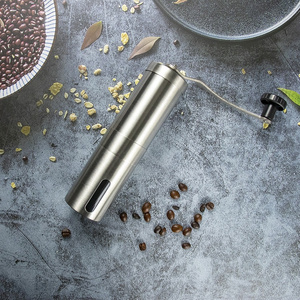 Portable Espresso Travel Manual Stainless Steel Burr Coffee Hand Grinder