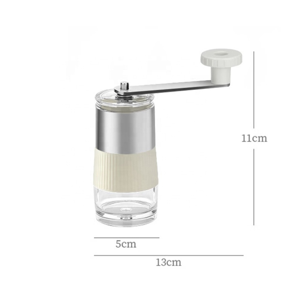 Factory Sale Portable Stainless Steel Manual Coffee Grinder Mill With Ceramic Burr Core and Adjustable Setting