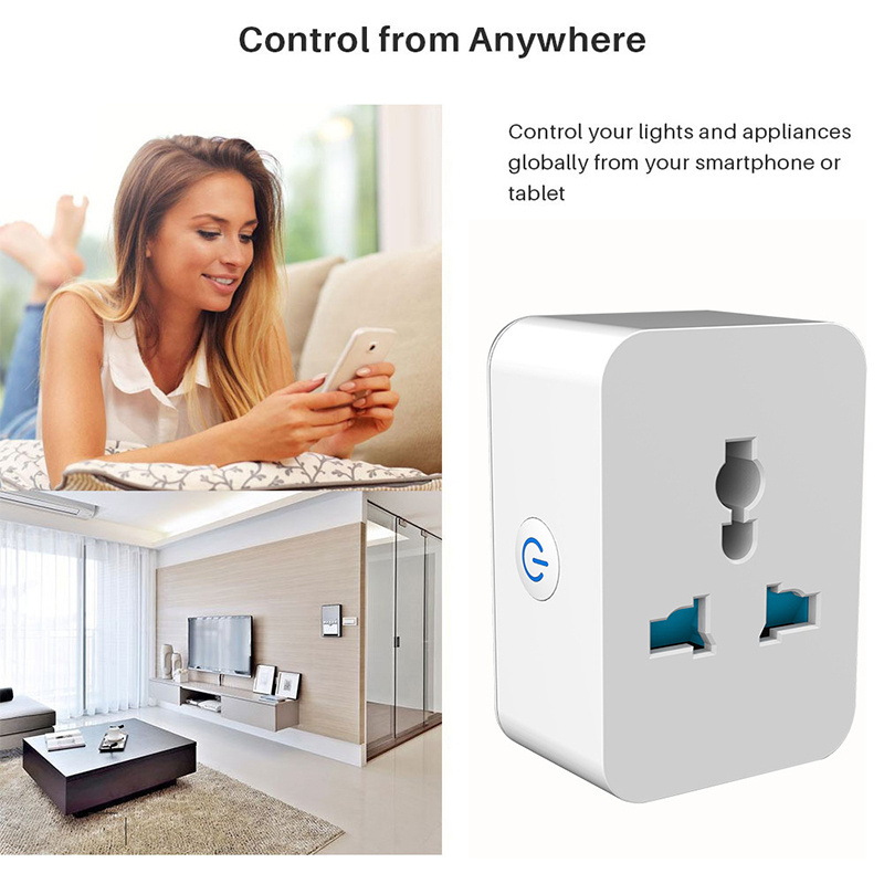 Smart Wifi Socket Universal Outlet 10A 15A US/CN Plug APP Remote Control Timer Smart Socket