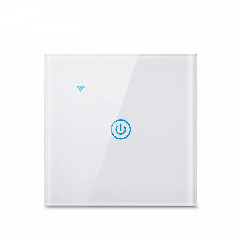 EU Smart Wifi Wall Touch Switch 1/2/3/4 Gang Glass Panel Light Switch Interruptor Smart Switch