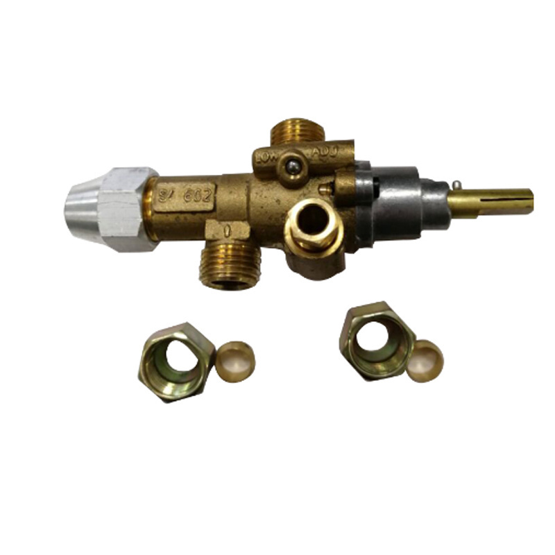 Gas Catering Cooking Range Brass Control Valve