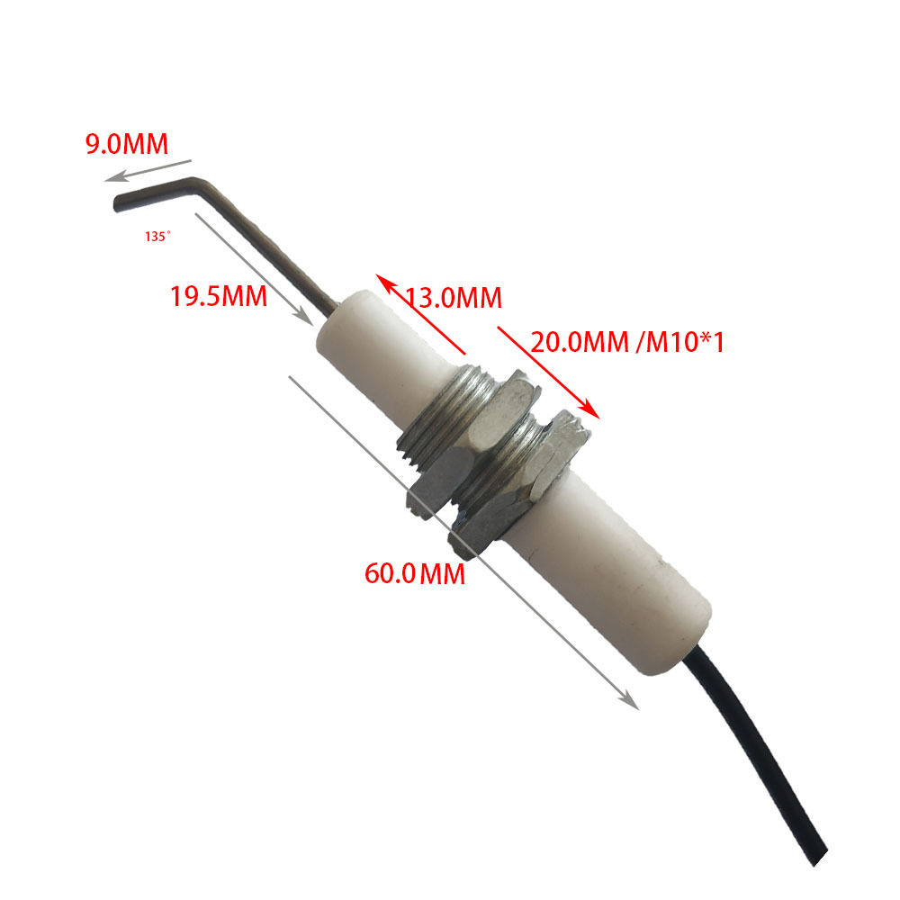 Universal Gas Oven BBQ Ignition Accessories Press Ceramic Piezoelectric Igniter with Ignition Needle