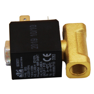 Propane Gas AC220V Normally Closed G1/8" Safety Solenoid Valve With Compression Fittings For Air Gas