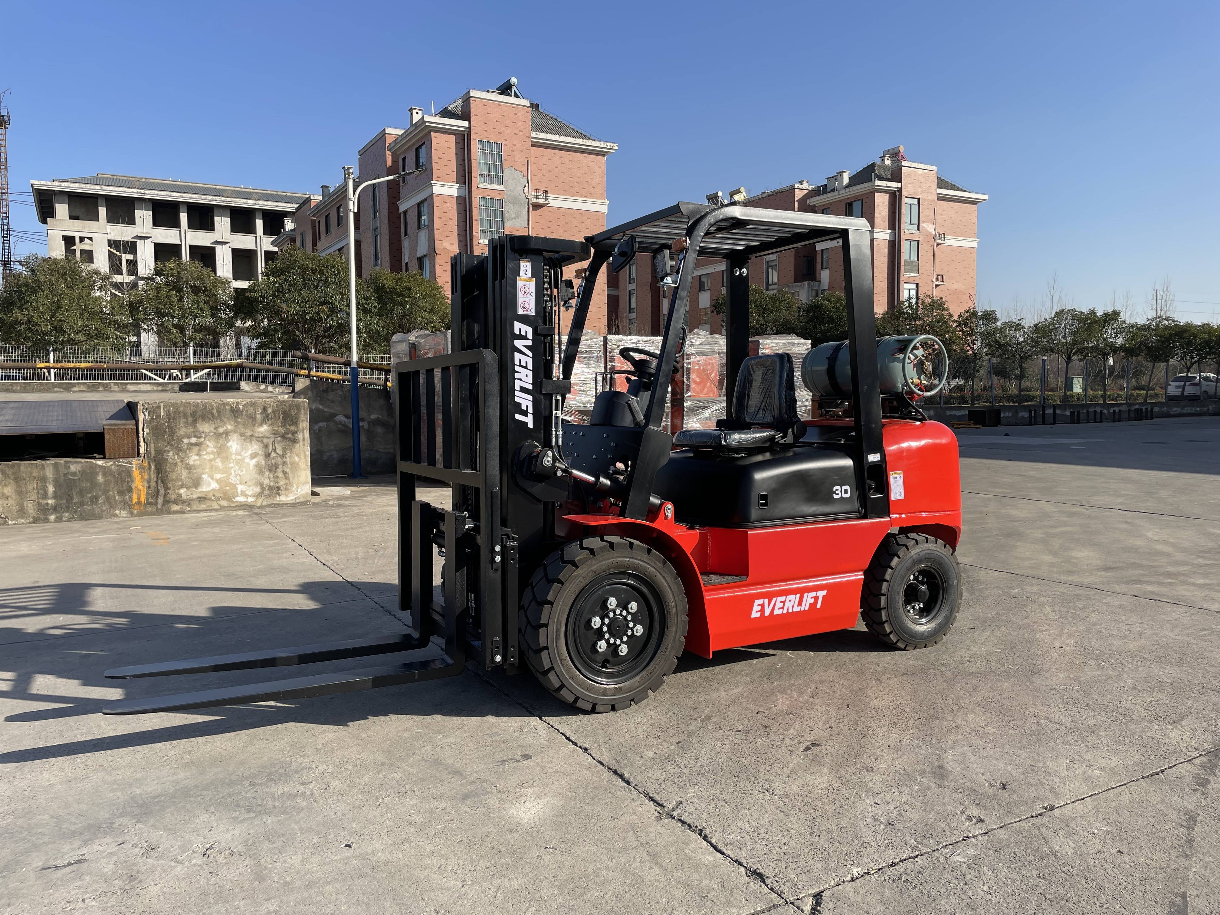 Everlift Japanese engine Nissan K25 LPG forklift truck LPG With Side Shifter forklift truck hot selling