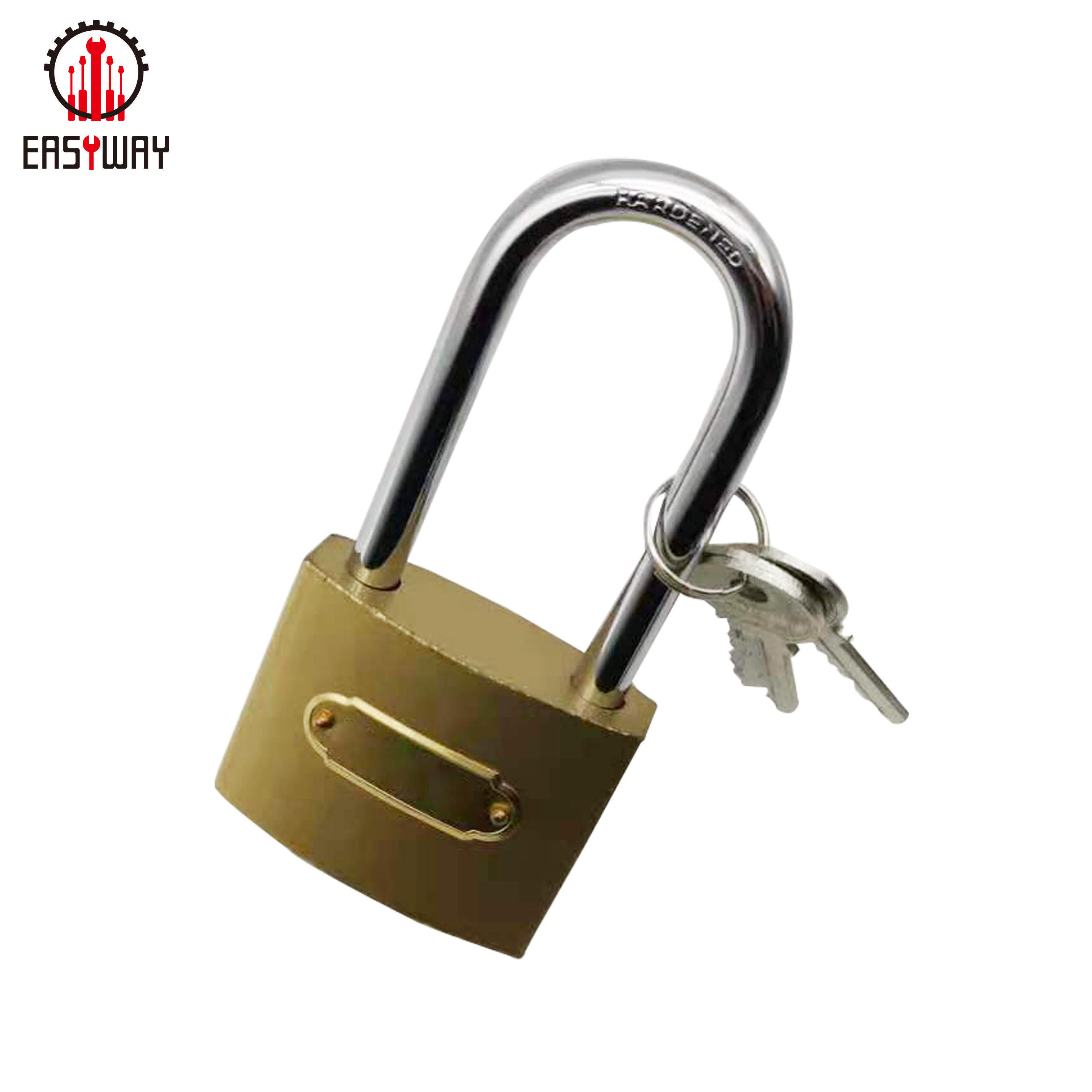 Traditional Waterproof Gold Discus Padlock Portable Stainless Steel Safety Padlock