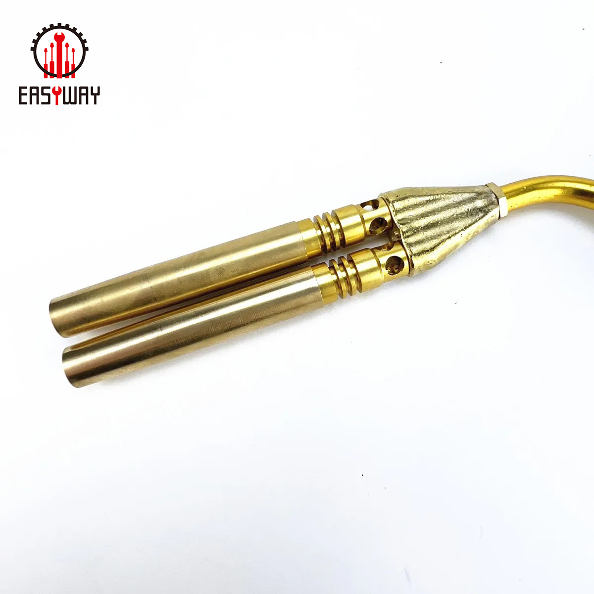 Double Fire Flame Gas Torch Lighter Nozzles Brass Tube Outdoor Camping Blow Cutting Welding gas Torch