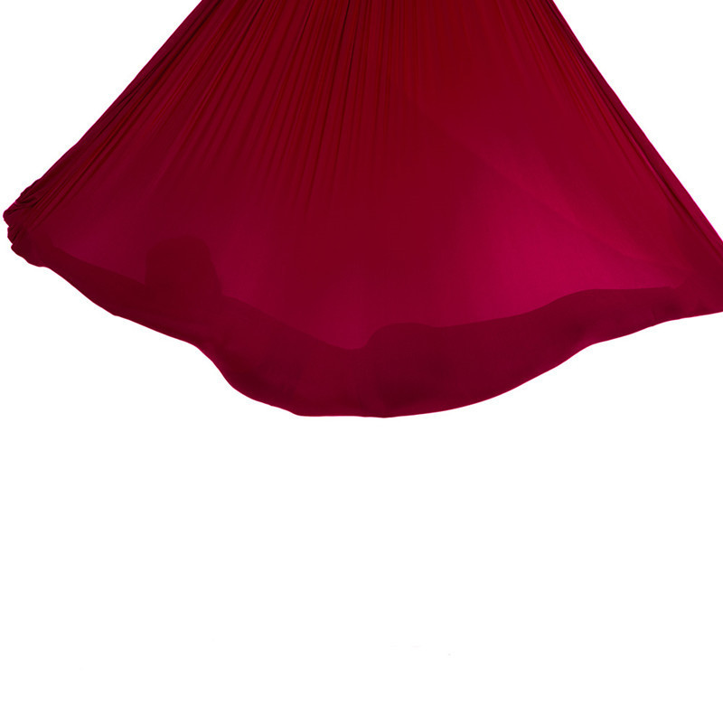 Wholesale Equipment High Quality Fitness Safe Fly Aerial Yoga Swing Yoga Hammock for Sale(Wine Red)