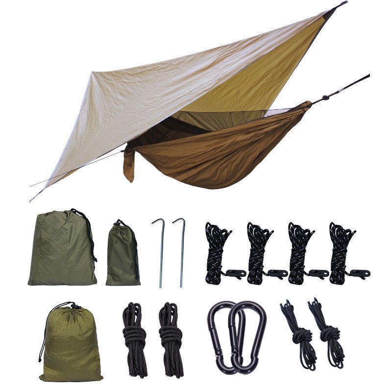 Custom camping Waterproof Tent Outdoor Canopy Tactical hammock Tarp Kit-2 persons for hanging hammock swing tent