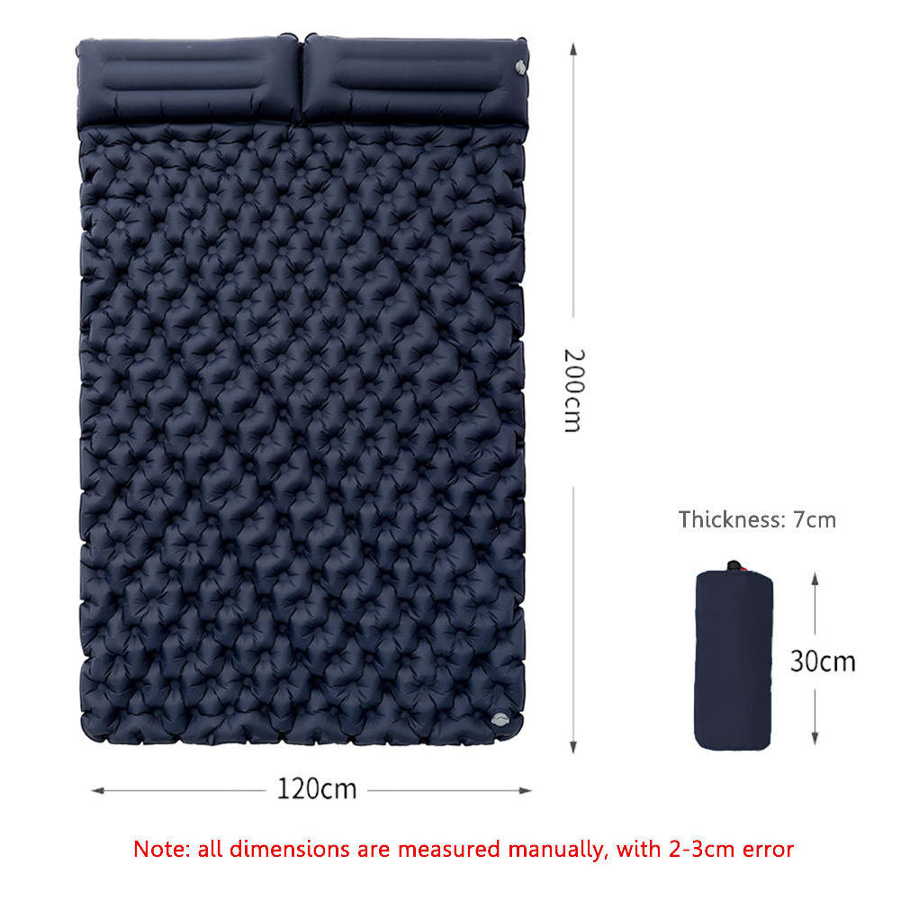 Ultralight R Value Chilling Sleep Inflatable Backpacking Cooling Double Camping Sleeping Pad For Hammock