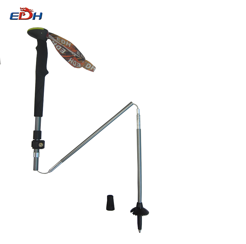 Custom EVA Handle Quick Lock Self Defence Walking Stick Portable Aluminum Folding Walking Stick