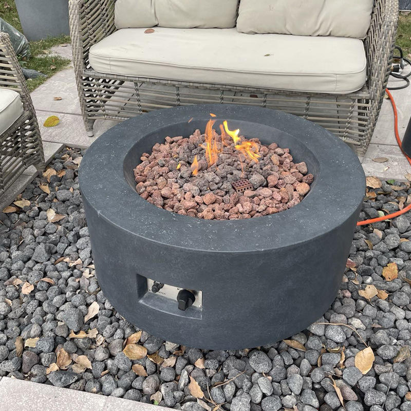 frosted texture outdoor patio home gas heater hot garden furniture tabletop fire pit with Glass shield panel