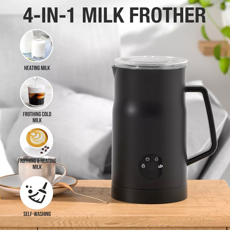 Coffee foam maker 4-in-1 Hot Chocolate Foamer Machine Automatic Coffee Frother Milk Heater Electric Milk Frother