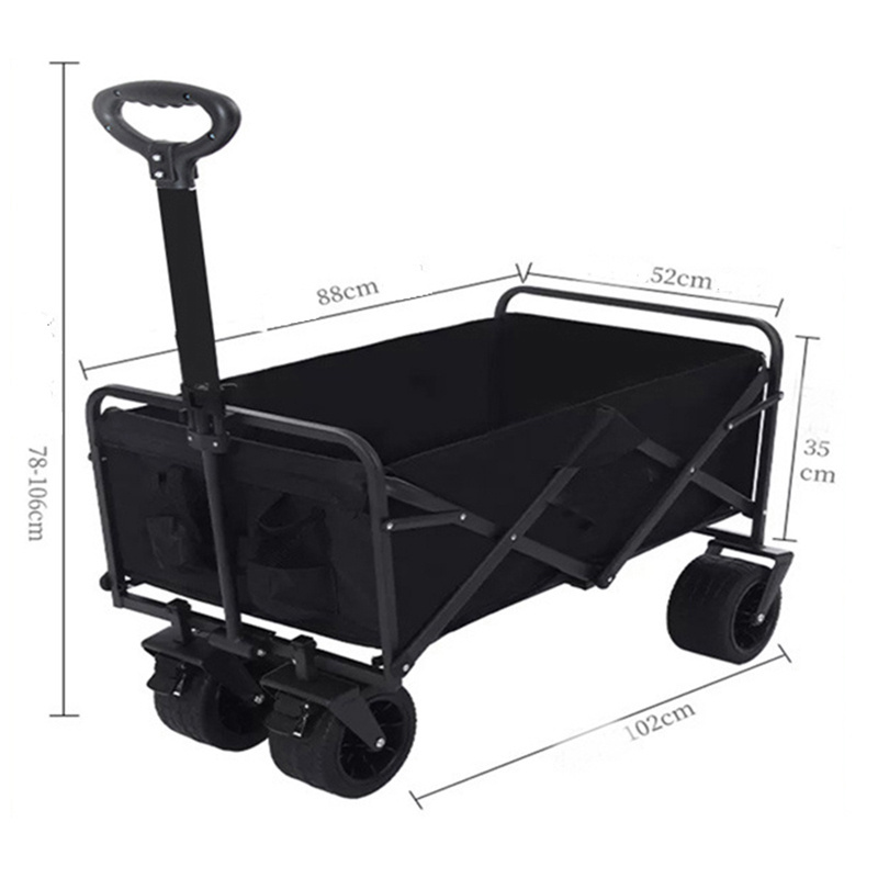 Entai High Quality Stroller Collapsible Push Pull Beach Trolley Folding Portable Camping Outdoor Wagon