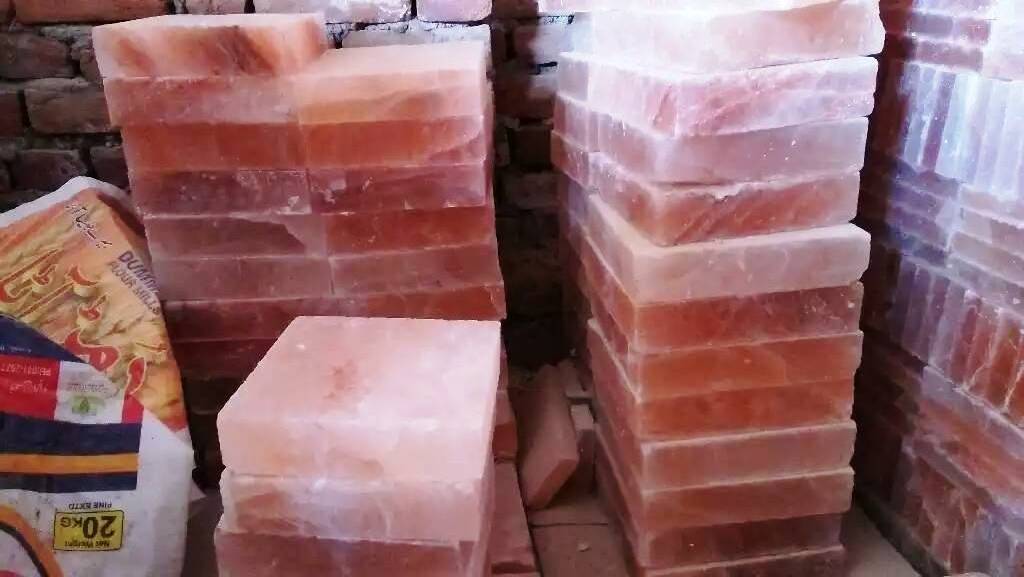 Himalayan Salt Tiles Himalayan Salt Bricks Naqshbandi Enterprises Pakistan OEM ODM customization