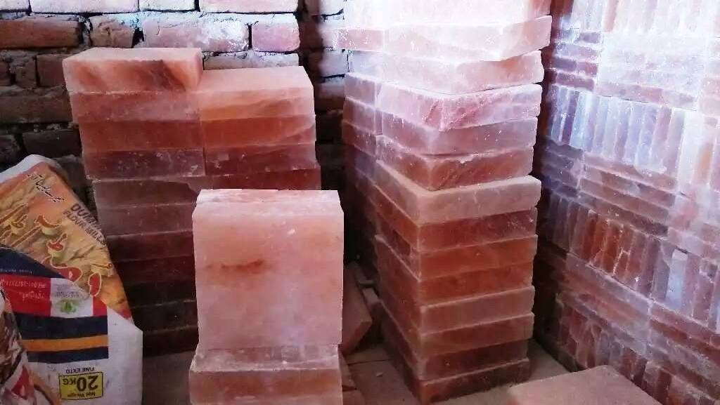 Himalayan Salt Tiles Himalayan Salt Bricks Naqshbandi Enterprises Pakistan OEM ODM customization