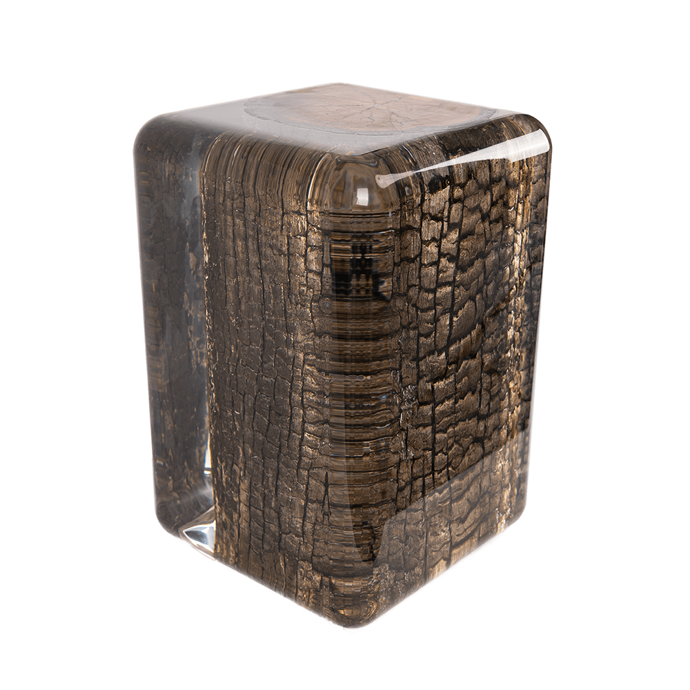 2022 acrylic luxury unique drift wood newest aesthetic Wood resin cubes side table and stool