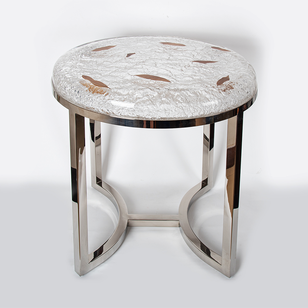 Reception acrylic crystal Small Coffee Table Single Table Side For Living Room Modern Rattan Coffee Table