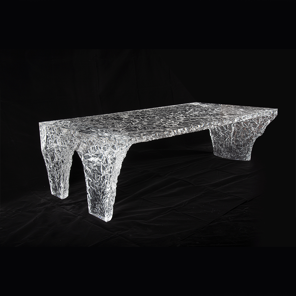 Wholesale acrylic modern wooden glass mirrored furniture luxury crushed diamond mirrored coffee table for living room