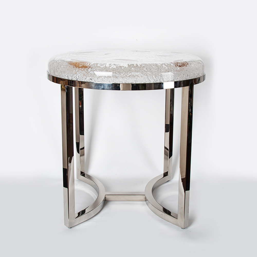 Reception acrylic crystal Small Coffee Table Single Table Side For Living Room Modern Rattan Coffee Table