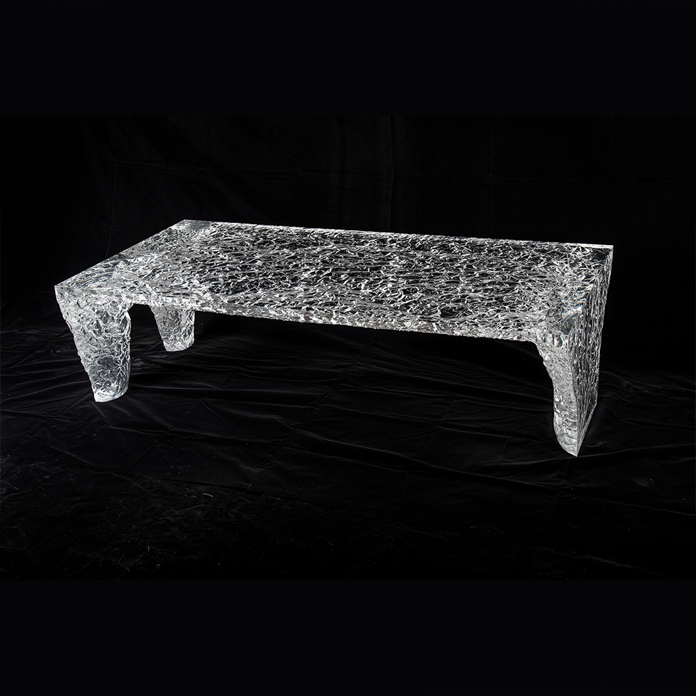 Wholesale acrylic modern wooden glass mirrored furniture luxury crushed diamond mirrored coffee table for living room