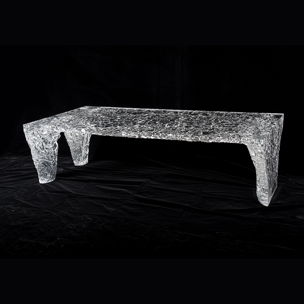 Wholesale acrylic modern wooden glass mirrored furniture luxury crushed diamond mirrored coffee table for living room