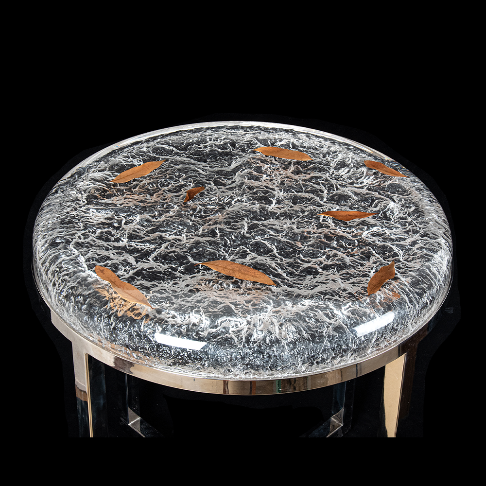 Reception acrylic crystal Small Coffee Table Single Table Side For Living Room Modern Rattan Coffee Table