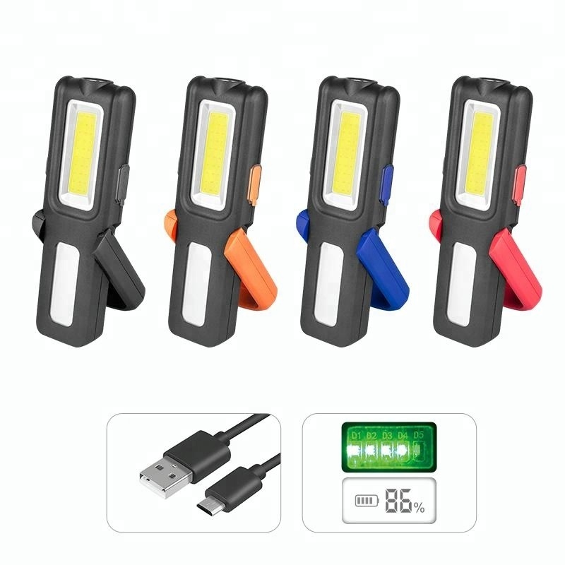 Rechargeable Work Light with Magnetic Base Ultra Bright LED Flashlight, Inspection Lamp for Car repair