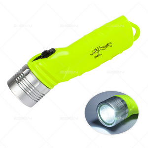 AA battery operated 3 mode Underwater diving torch waterproof flashlight