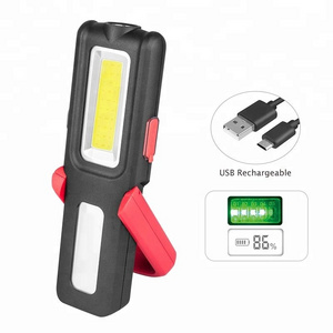 Rechargeable COB LED Magnetic Flashlight & Work Light 350 LUMENS Car Repairing, Workshop, Garage LED Flashlight